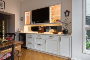 Remodeled Living Room With Cabinets